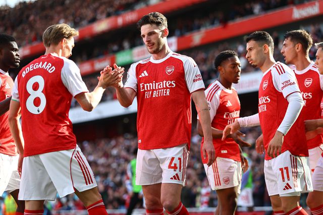 Declan Rice e Martin Odegaard são dois dos capitães do Arsenal