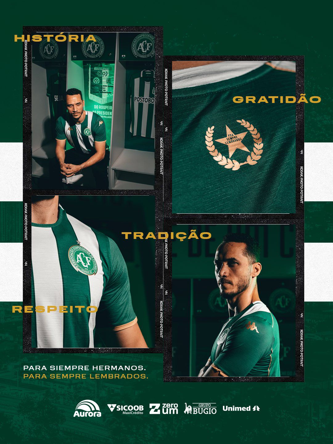 «História», «Gratidão» e «Tradição» estiveram na génese da nova camisola - Foto: Chapecoense