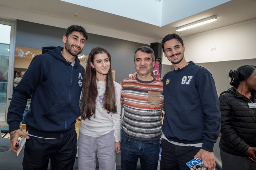Alan Varela e Eustáquio em visita ao CRN - Foto: FC PORTO