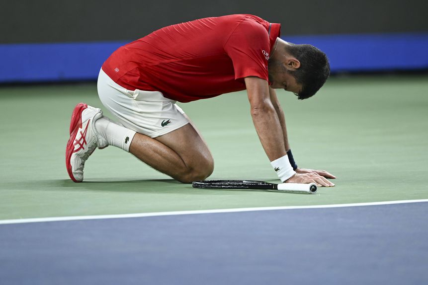 Novak Djokovic no Masters de Xangai