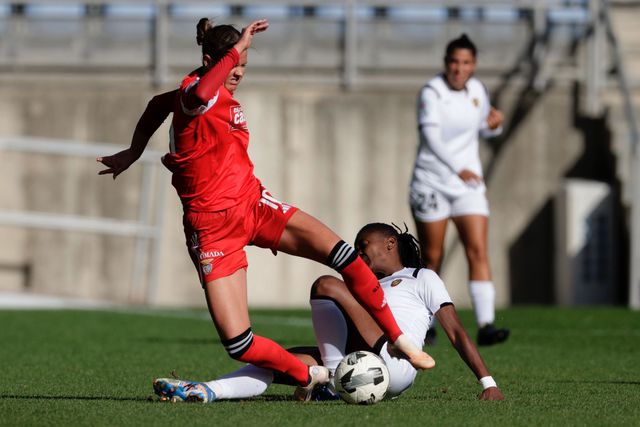 Ivan Baptista chamou a atenção para a entrada dura sofrida por Caroline Moller, que a afastará da receção ao PSG, esta quarta-feira. Foto: SL Benfica