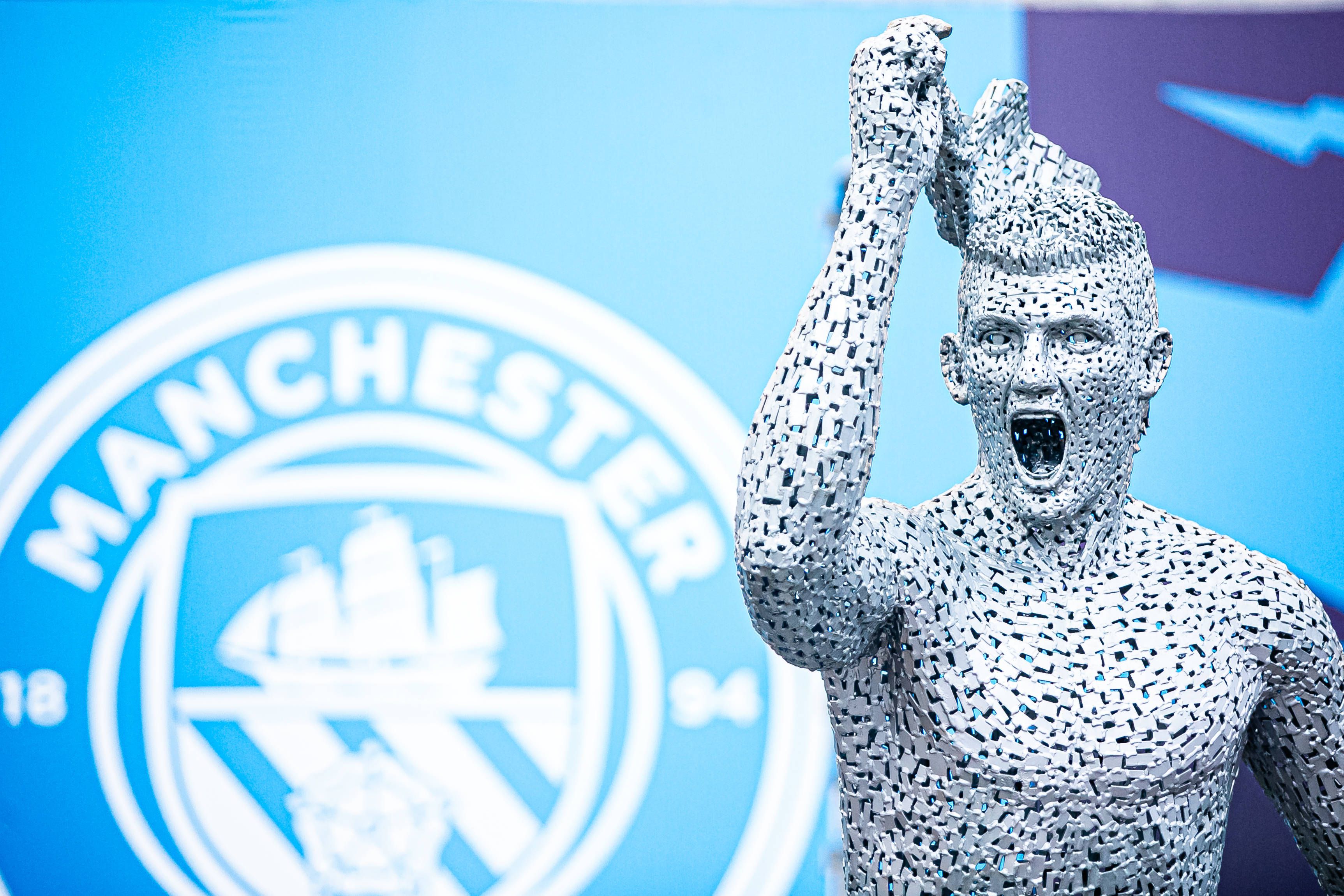 Estátua de Aguero no Estádio do Manchester City - Foto: IMAGO