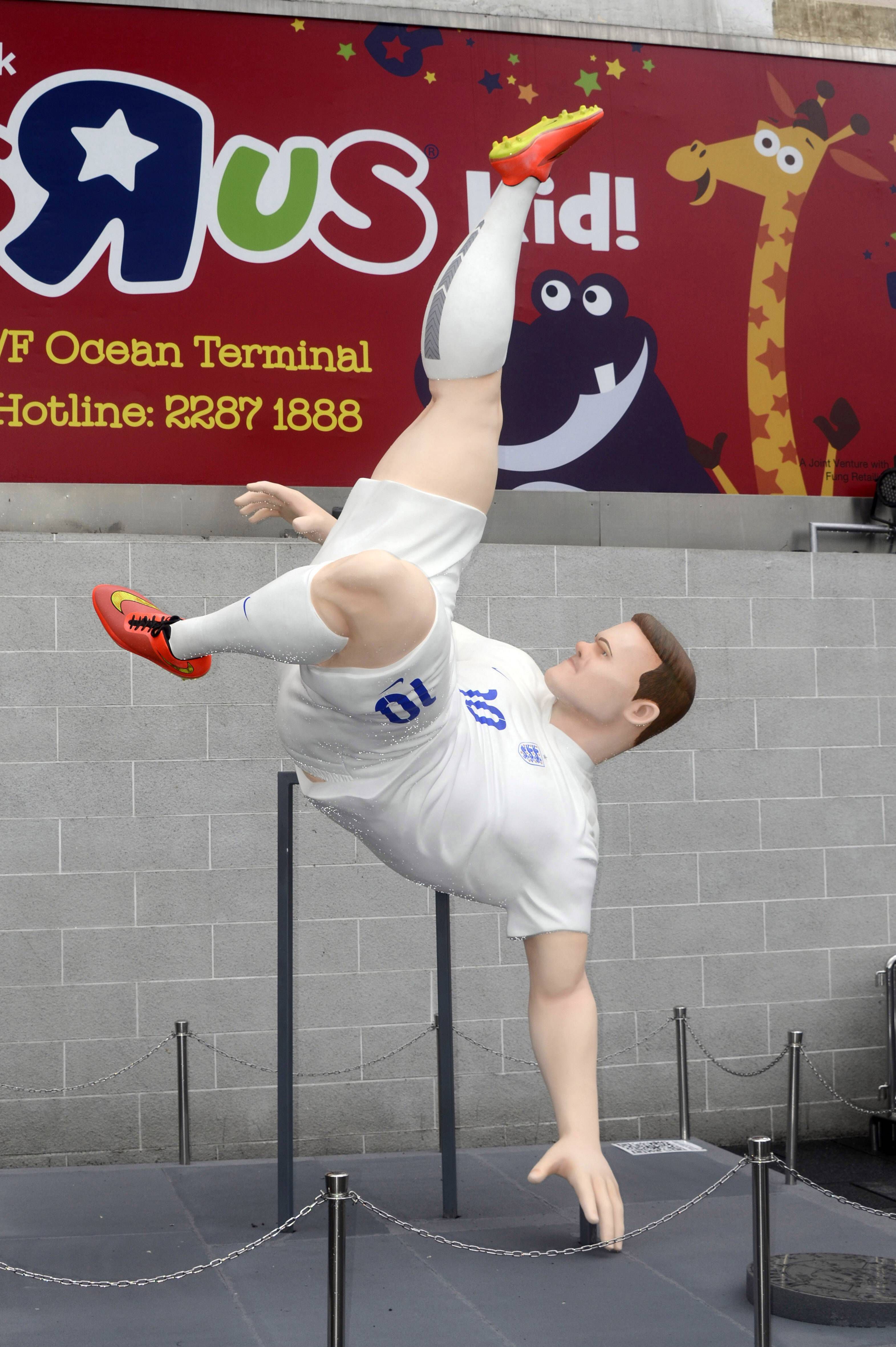 Rooney recriado em Harbour City, Hong Kong - Foto: IMAGO