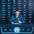Haaland assinou novo contrato com o Man. City até 2034