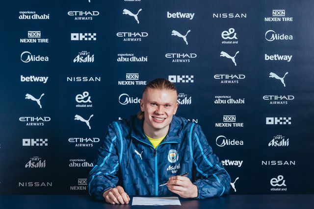 Haaland assinou novo contrato com o Man. City até 2034