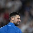 Tenista Novak Djokovic a sorrir