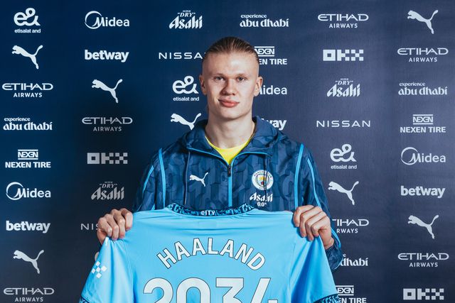 Haaland renova com o Manchester City até 2034