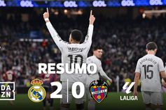 Resumo: Com Ancelotti a ver, Real supera Levante após vaias e lenços brancos