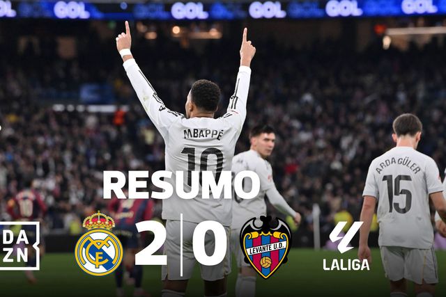 Resumo: Real Madrid supera Levante após vaias e lenços brancos