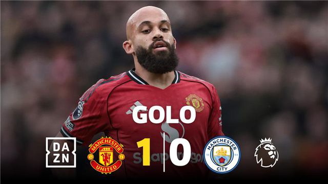 Contra-ataque perfeito e Bruno Fernandes assiste Mbeumo para abrir as contas do dérbi