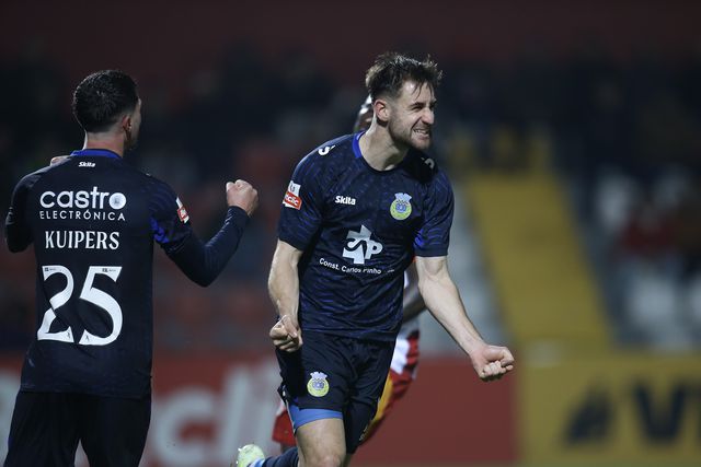 Barbero marcou o único golo do Arouca na vitória sobre o Aves SAD - Foto: MANUEL FERNANDO ARAÚJO/LUSA