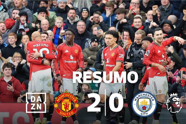 Estreia de sonho para o sucessor de Amorim no dérbi de Manchester (resumo)