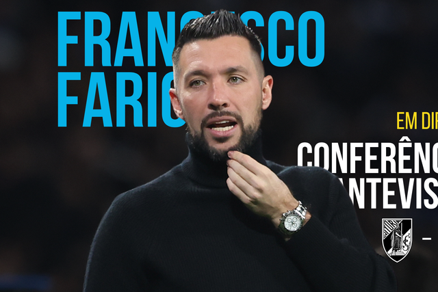 Siga em direto a conferência de imprensa de Francesco Farioli