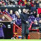 Pep Guardiola, treinador do Manchester City, em Old Trafford