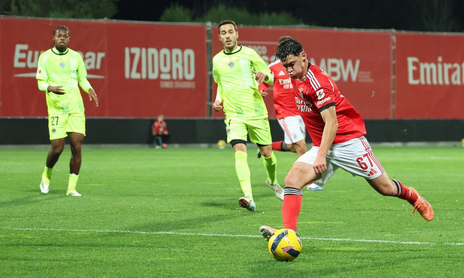Rodrigo Rêgo durante o jogo com os flavienses - Foto: SL Benfica