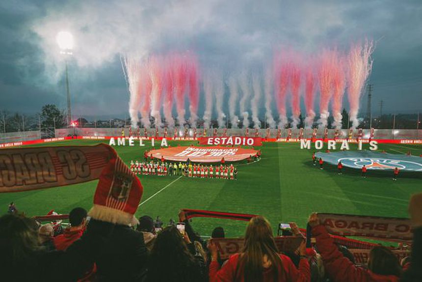 Estádio Amélia Morais, nova casa do futebol feminino do SC Braga, muito elogiado pela FIFA