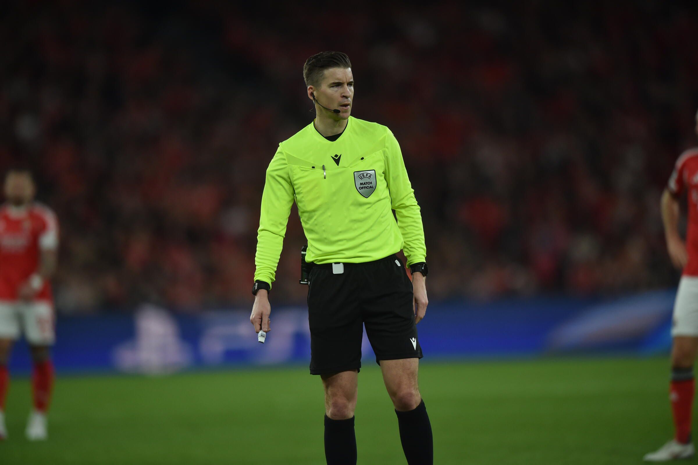 François Letexier foi o árbitro da partida - Foto: Miguel Nunes