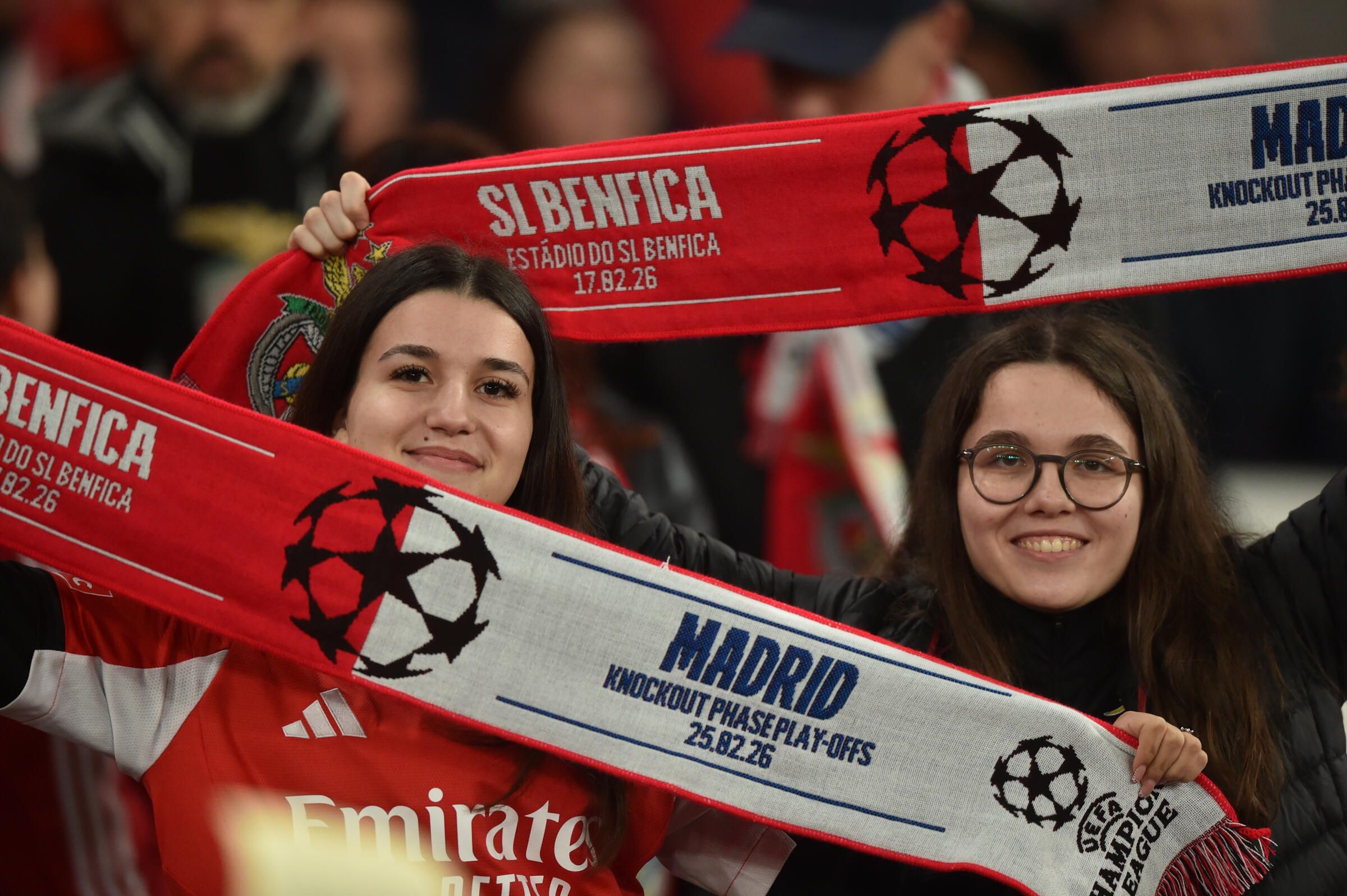As bancadas do Benfica prontas para o Benfica-Real Madrid - Foto: Miguel Nunes