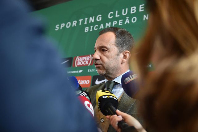 O presidente do Sporting, Frederico Varandas