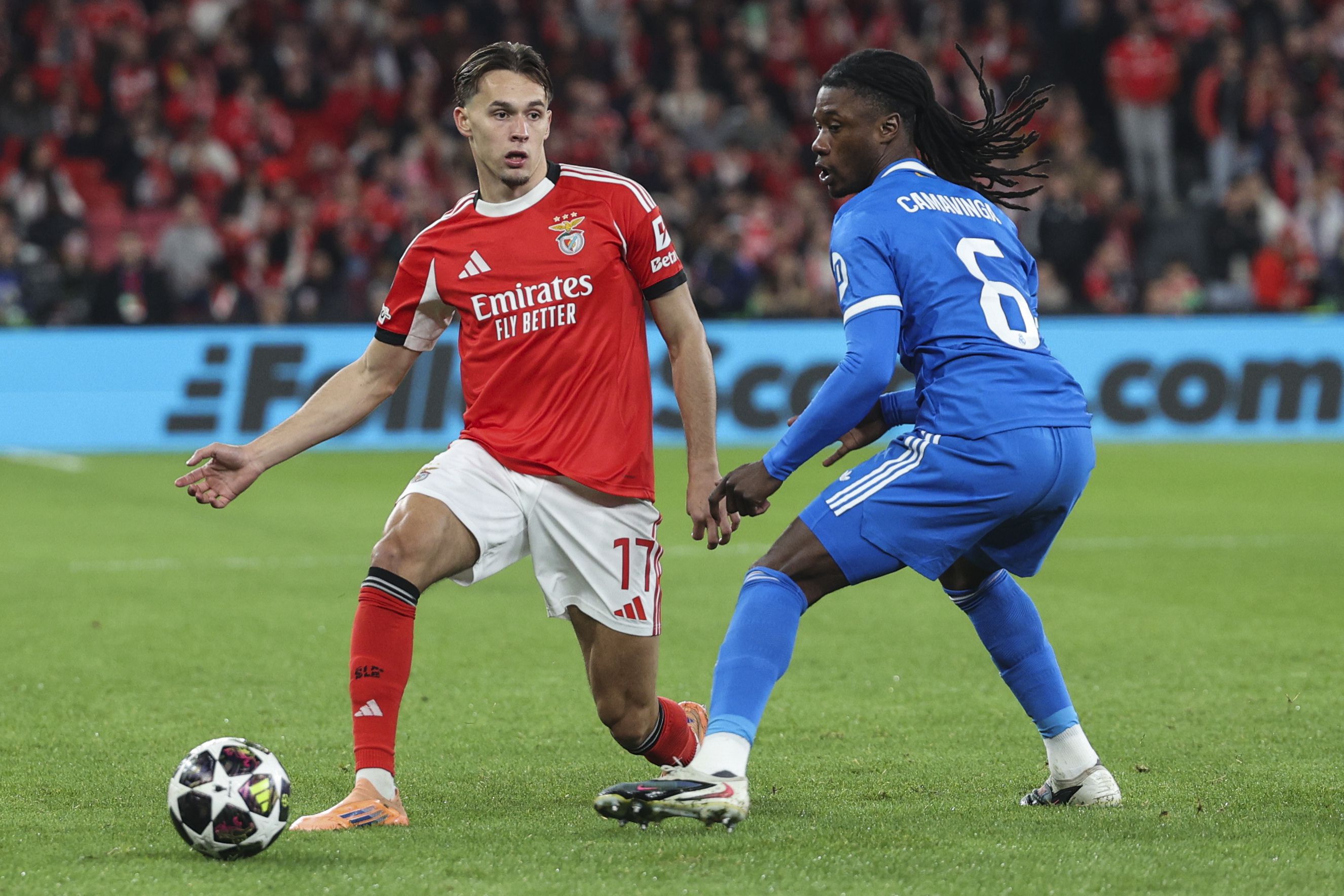 Dedic e Camavinga travaram vários duelos - Foto: Miguel A. Lopes/LUSA