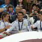 Cristiano Ronaldo a celebrar a conquista da Champions na Luz pelo Real Madrid