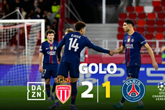 Não é Bola de Ouro, mas é Golden Boy: Doué entra e reduz a desvantagem do PSG