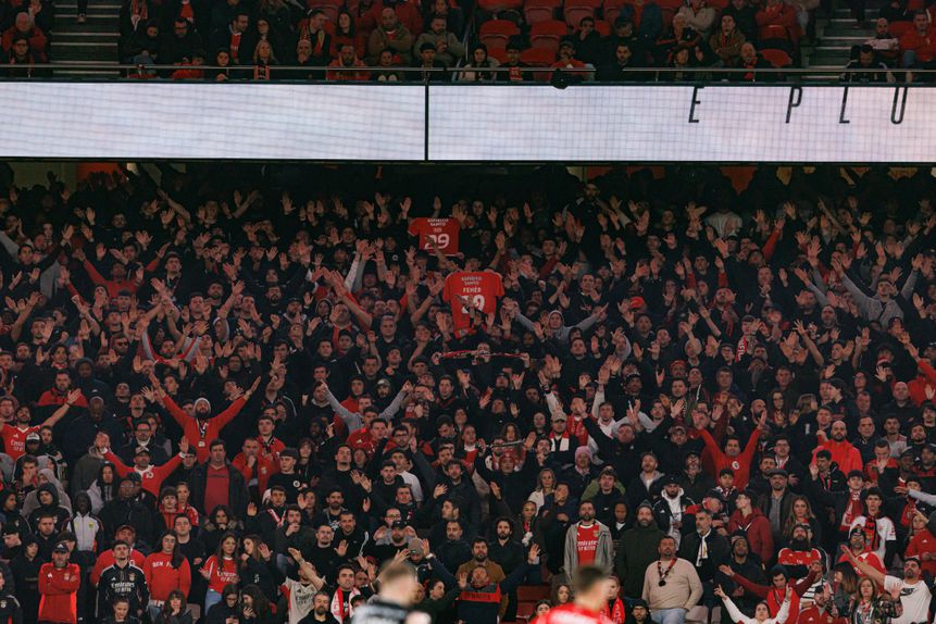 Fãs do Benfica no Estádio da Luz (IMAGO)