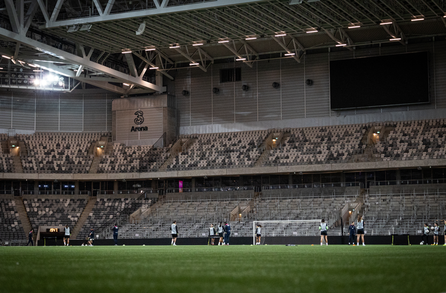 Stockholm Arena, palco da 2.ª mão dos quartos da Taça Europa - Foto: SPORTING CP