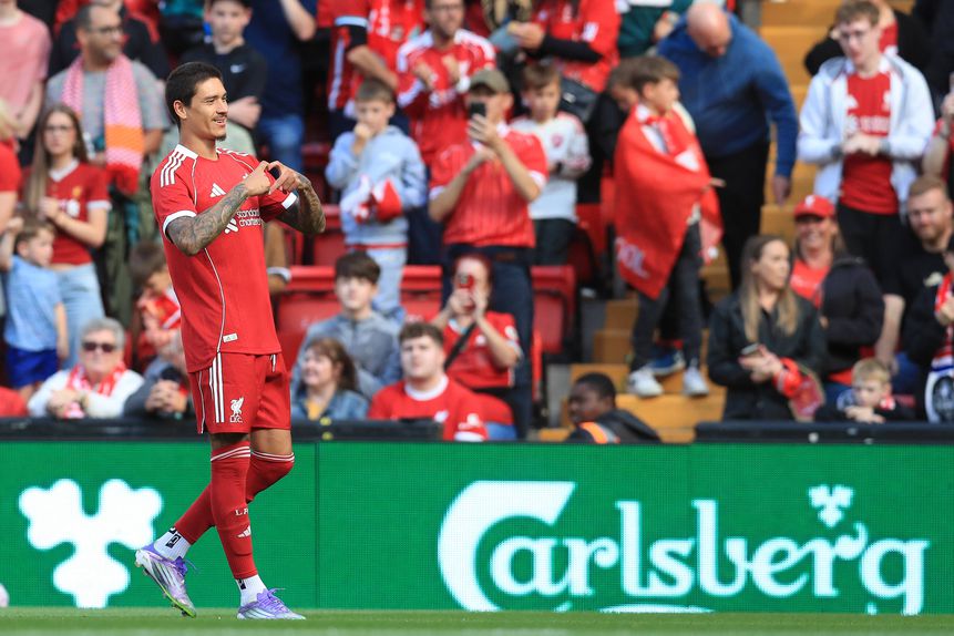 Darwin Núñez quando estava ao serviço do Liverpool