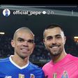 Pepe brinca com Diogo Costa: «Com ou sem emoção?»