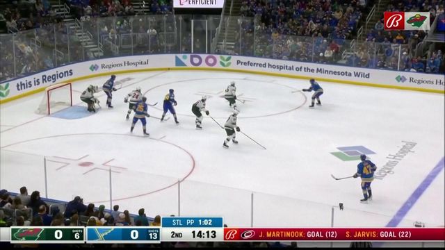 O resumo do St. Louis Blues-Minnesota Wild em hóquei no gelo