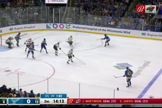 O resumo do St. Louis Blues-Minnesota Wild em hóquei no gelo