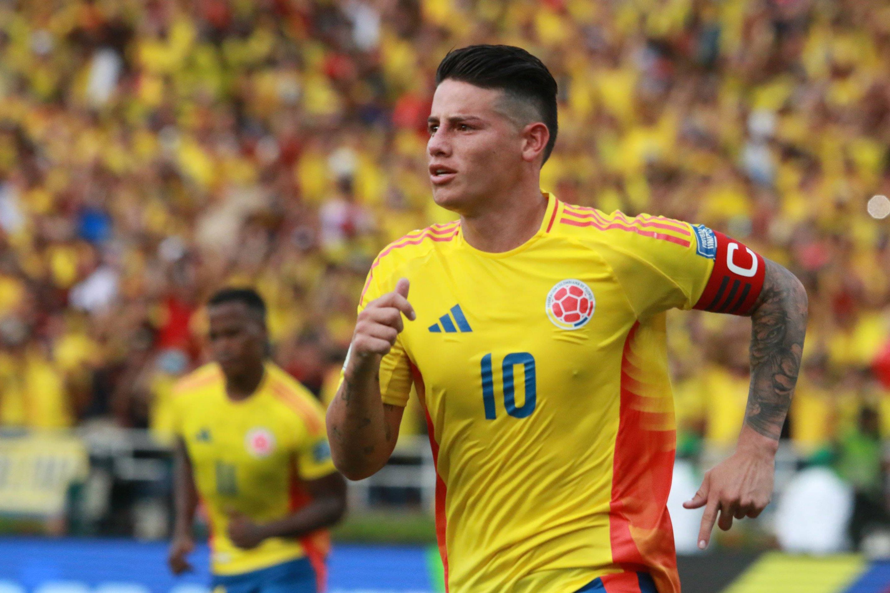 James Rodríguez com a camisola da seleção da Colômbia - Foto: IMAGO