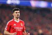 Tomás Araújo a representar o Benfica no Estádio da Luz
