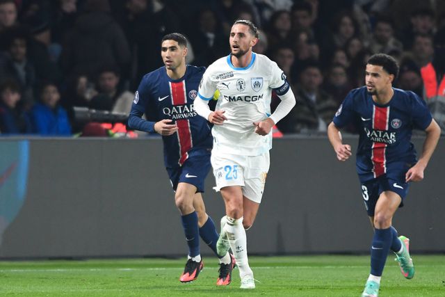 Rabiot em ação pelo Marselha frente ao PSG