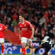 Samuel Dahl festeja com a camisola do Benfica, mas golo acabou por ser anulado