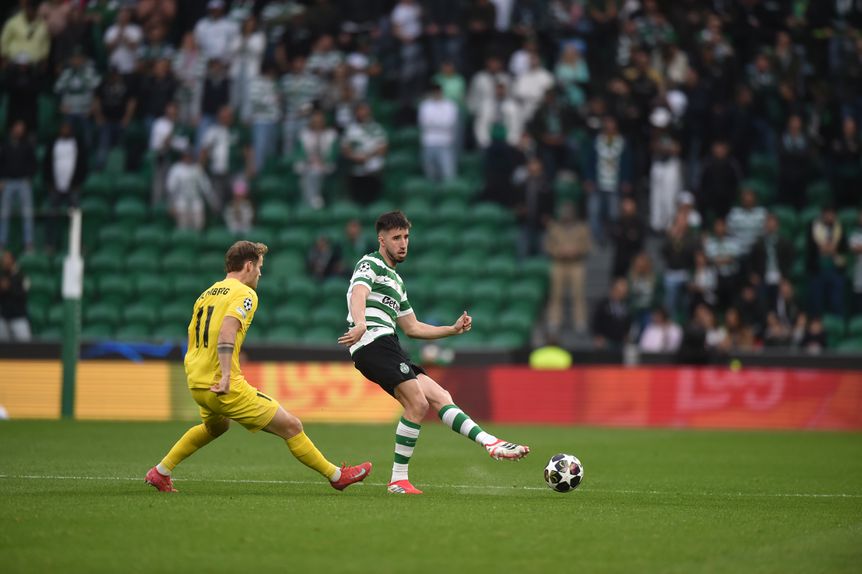 Gonçalo Inácio fez história ao tornar-se no jogador com mais jogos na Champions, na história do Sporting - Foto: Miguel Nunes
