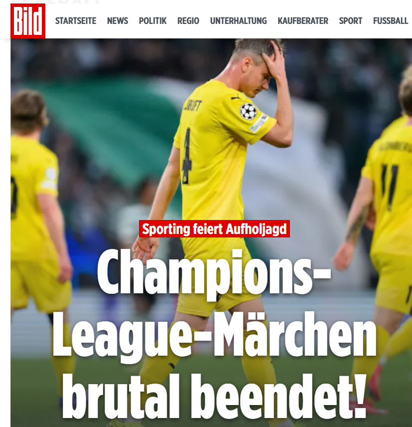 Bild: Conto de fadas da Champions com um fim brutal