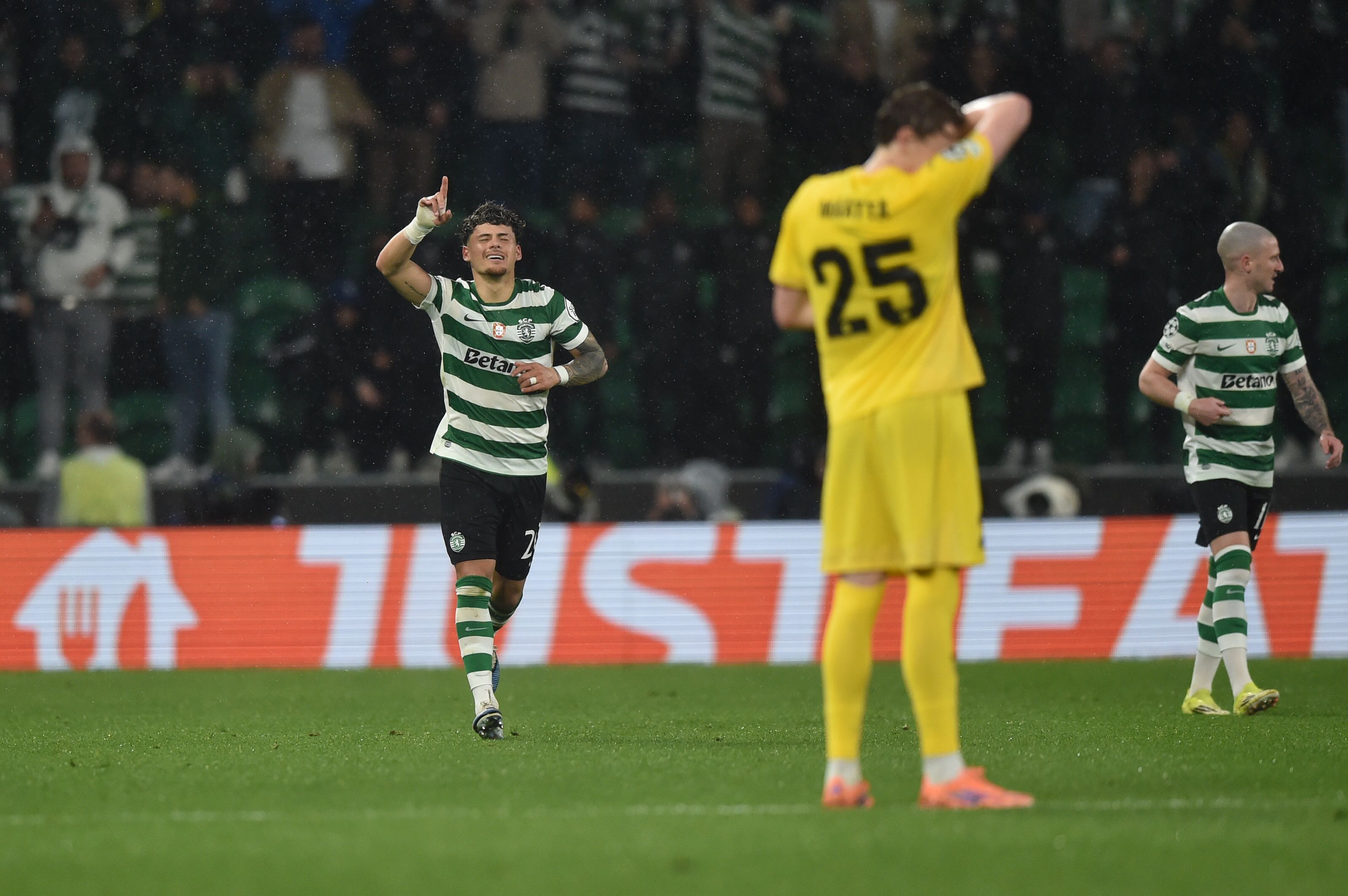Maxi Araújo marcou o golo da reviravolta na eliminatória frente ao Bodo/Glimt - Foto: Miguel Nunes