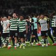 Jogadores do Sporting festejam a reviravolta frente ao Bodo/Glimt - Foto: Miguel Nunes