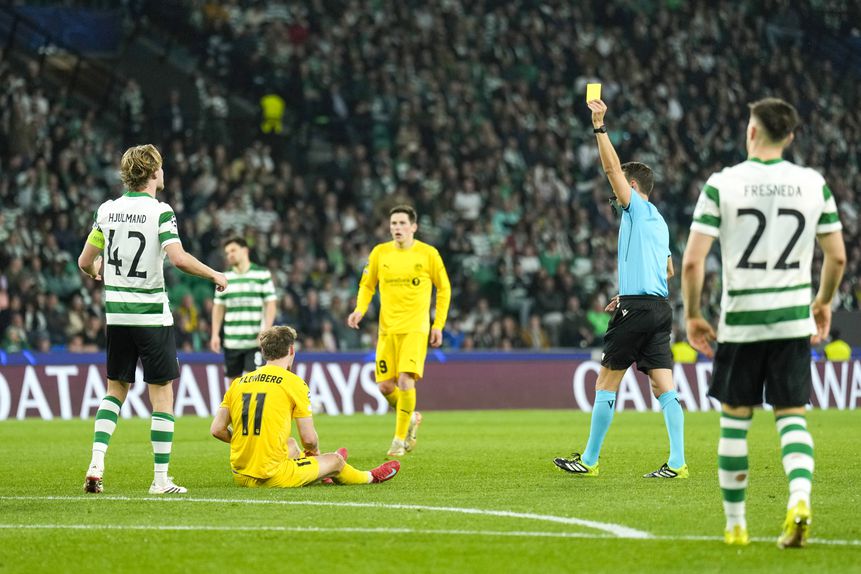 O momento em que Hjulmand viu o amarelo