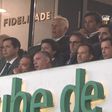 Pedro Proença na tribuna ao lado de Frederico Varandas - Foto: Miguel Nunes