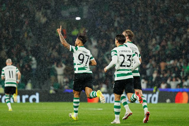 Festejos do Sporting diante do Bodo/Glimt