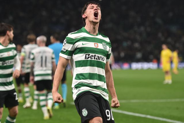 Rafael Nel marcou o quinto golo do Sporting na retumbante goleada frente ao Bodo/Glimt - Foto: MIGUEL NUNES