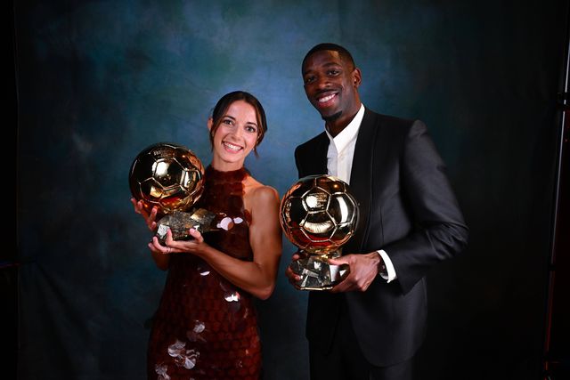 Aitana Bonmatí e Ousmane Dembélé, vencedores da Bola de Ouro 2025 - Foto: IMAGO