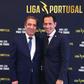 O presidente da Liga Portugal, Reinaldo Teixeira, e o homólogo da Federação Portuguesa de Futebol,  Pedro Proença — Foto: LIGA PORTUGAL
