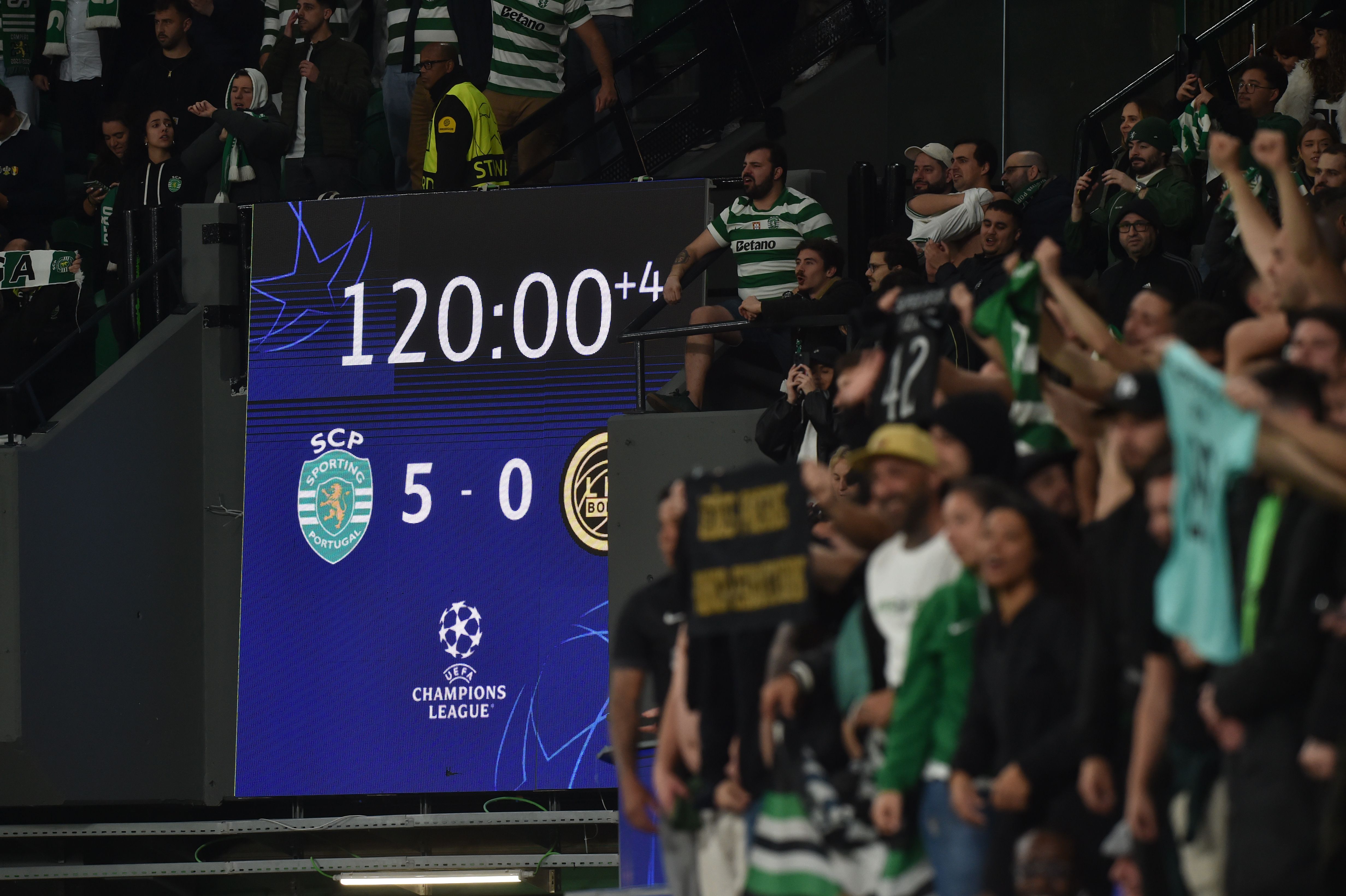 A goleada histórica do Sporting ao Bodo/Glimt que valeu o apuramento para os quartos de final da Champions - Foto: Miguel Nunes