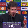 Simeone: «Nos dois jogos, tivemos as melhores oportunidades»