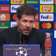 Simeone sabe as razões da eliminação do Atlético: «A explicação é clara»