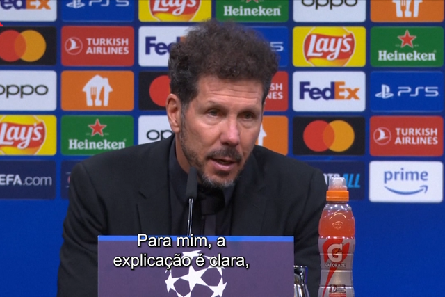 Simeone sabe as razões da eliminação do Atlético: «A explicação é clara»